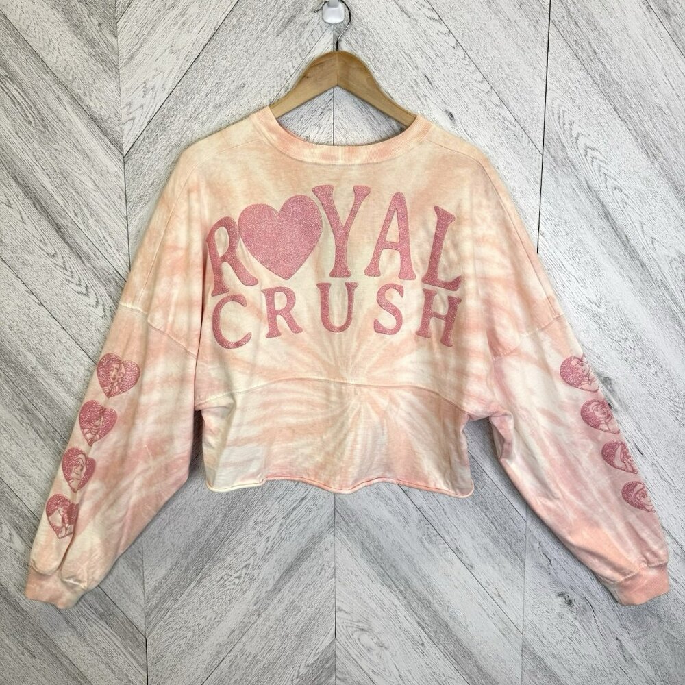 Disney x Spirit Jersey Womens Medium Royal Crush Pink Prince Long Sleeve Top